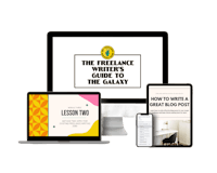 a laptop, tablet, and a phone with the title of the fwh lesson two